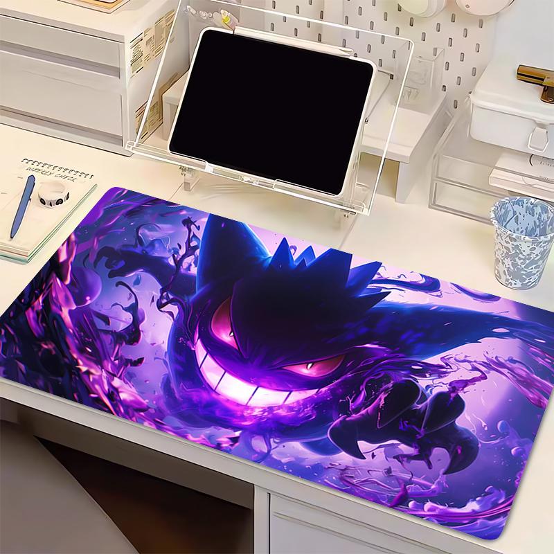 Large Mouse Pad PPokemon Gengar Lock edge Office Computer Desk Mat Table Keyboard Pad Laptop Carpet Accessories Gaming Mousepad