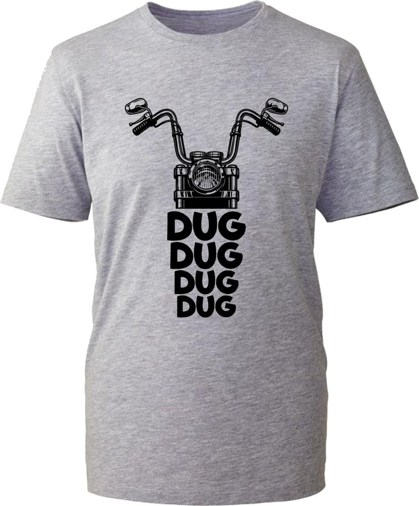 Biker Funny Dug Dug Dug TShirt Retro Vintage Bike Lovers Unisex Gift Tee Top