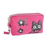 PouchCatFlowerCuteStylishNylonMiniCosmetic PouchMakeup PouchAccessory HolderWith StrapLarge CapacityCosmetic PouchCat PatternGiftTravel Pouch3