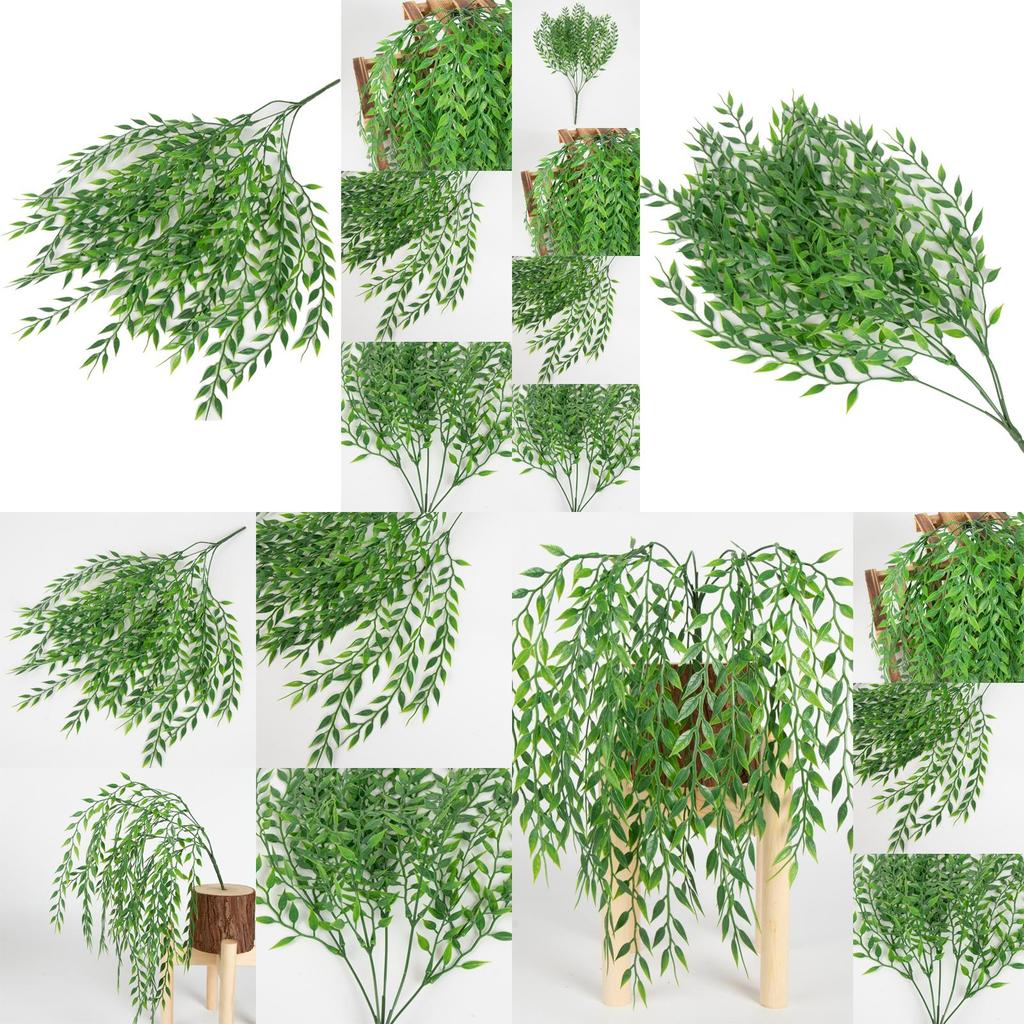 Lush Green Artificial Weeping Willow Vines 52 Cm For Sophisticated Wedding Decor