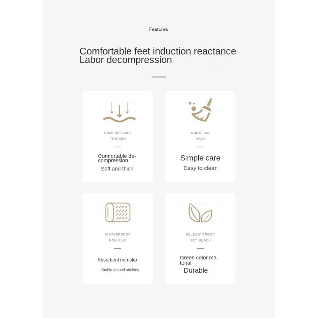 HOMZY Kieselgurmatte Küchenteppich Rutschfest Küchenlangteppich Super Saugfähige Fußmatten Eingangstürmatte Teppiche für Wohnzimmer