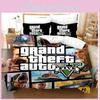 Theft Game Grand Auto Bedding Set Cartoon Duvet Covers Bedclothes Pillowcase