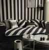 Nordic Black White Plaid Sofa Covers Cotton Soft Cushion Case Modern Four Seasons Non-slip Sofas Towel L-shaped Home Protective