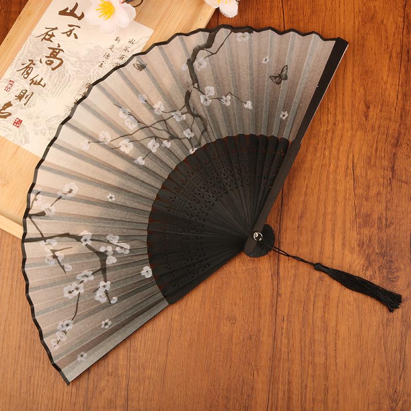 Manual Fan Wedding Motives Ancient Costume Chinese Style Foldable Hand Fans  Hand Fans Wood Foldable Hand Fan