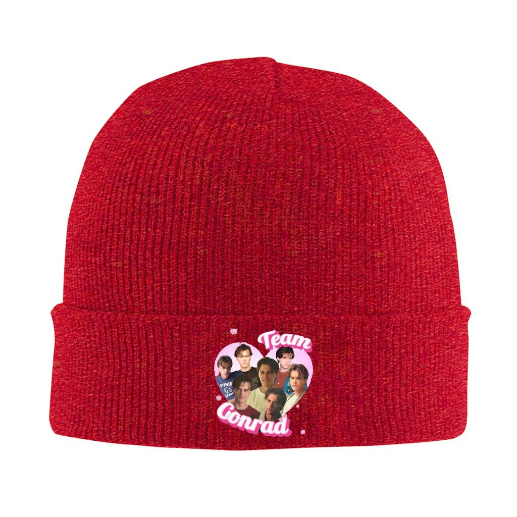 Team Conrad Cousins Graphic-bayingimg Beanie Hats  Bonnet Hats Men Women Vintage Kpop Knitted Hat Autumn Design Head Wrap Caps