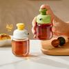 Mini Press-Style Oil Dispenser 100ml Cooking Oil Jar Glass Bottle Press Type Seasoning Storage Bottle Spice Oil Control Bottle