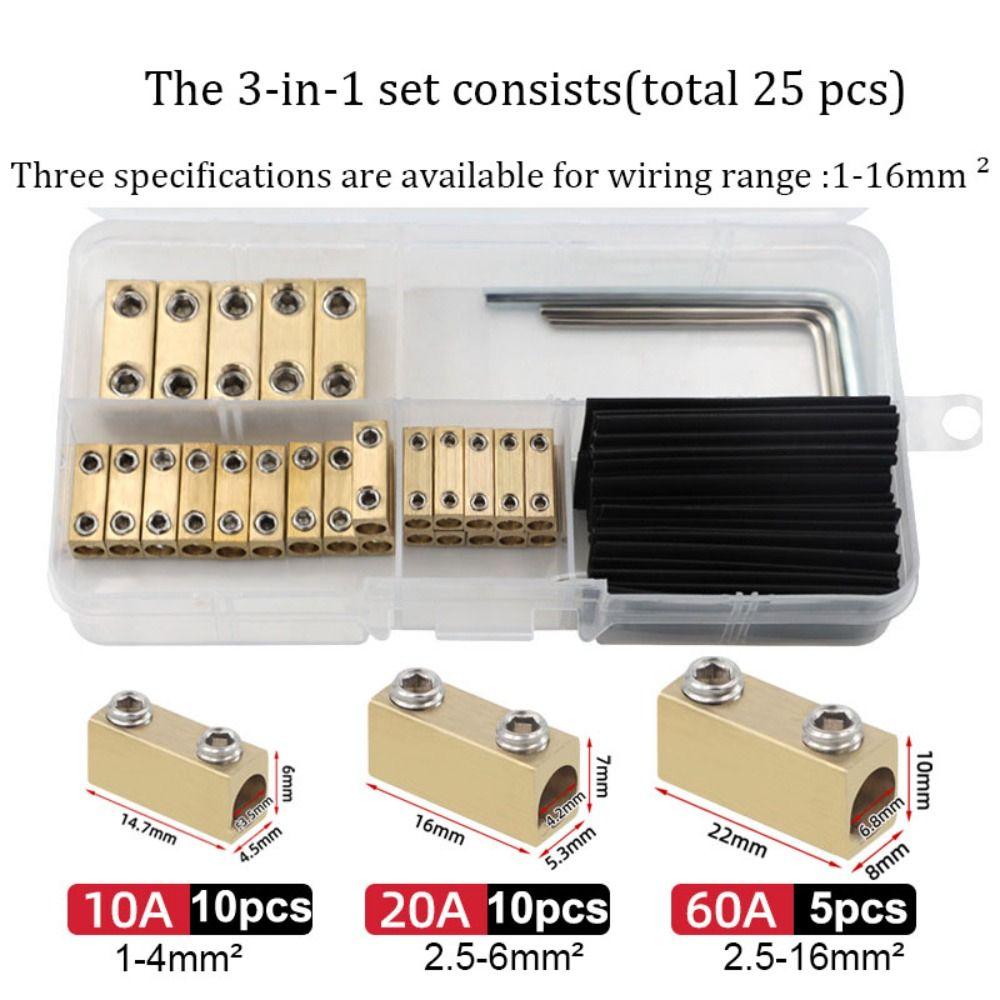 

10/20/60A Electrical Wire Connector High Current Wire Connector Nut Kit Electrical Installation Style A