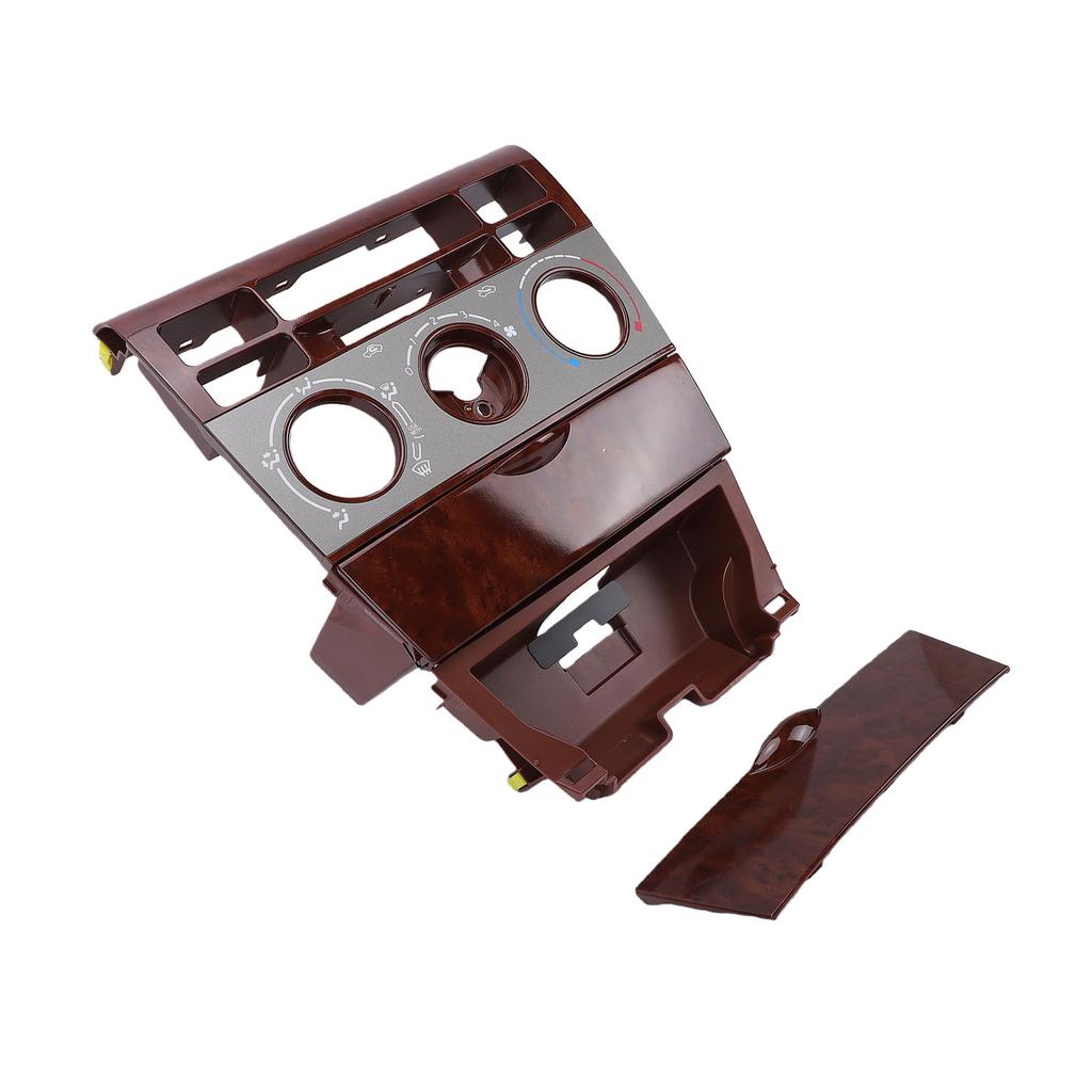 Car Interior Center Dashboard A C Control Panel Frame Replacement for Toyota Corolla 2003 2006 55411 1A200 Wood Texture