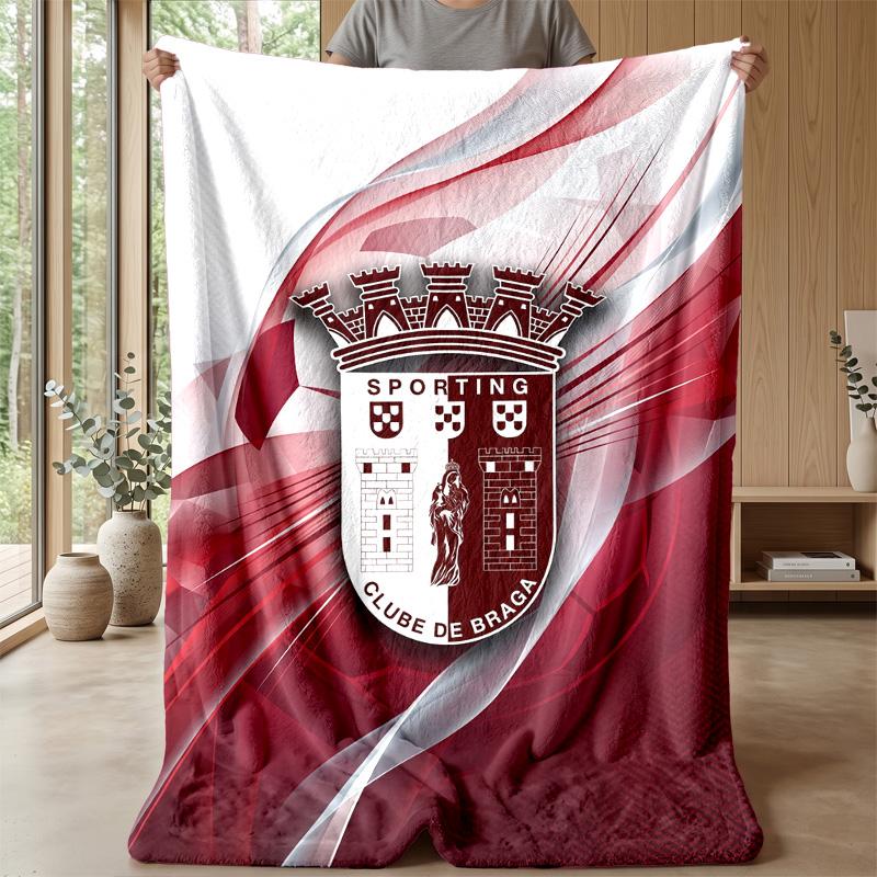 Braga FC Soft Flannel Fleece Blanket Lightweight Cozy Warm Throw Blanket For Sofa Bed Home Decor