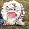1PC Paris Bicycle Umbrella-8-Rib Reinforced, Automatic Open, Lightweight & Durable, Cute Fashion Accessory for Outdoor-A1280