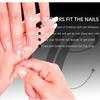 150Pcs Transparent False Nail 15 Sizes Nail Extension Form New Dual Nail Form  for Nail Art Salon