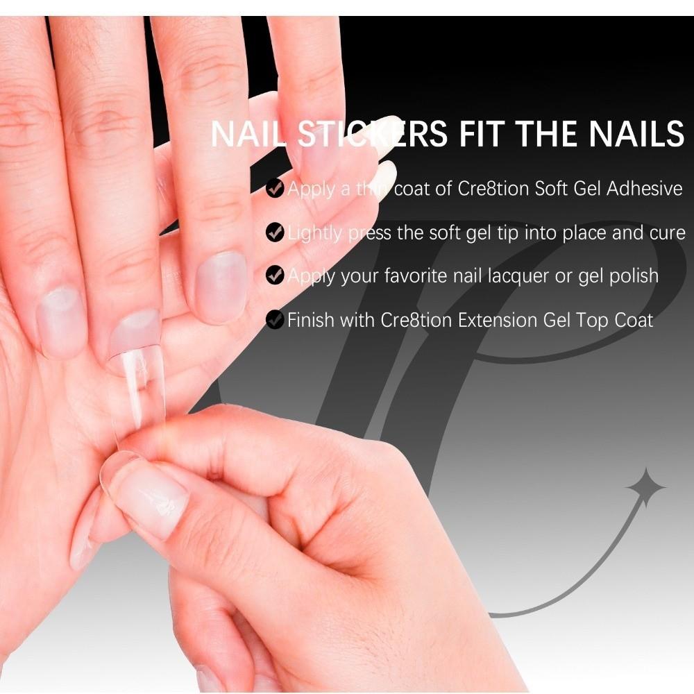 150Pcs Transparent False Nail 15 Sizes Nail Extension Form New Dual Nail Form  for Nail Art Salon