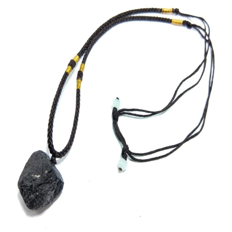 Κολιέ με Κρεμαστό Πέτρας Ακανόνιστου Σχήματος, Ανασυρόμενη Αλυσίδα, Κρεμαστό με Πέτρα Τουρμαλίνη, Κολιέ Τσόκερ, Μοναδική Μακριά Αλυσίδα για Πουλόβερ