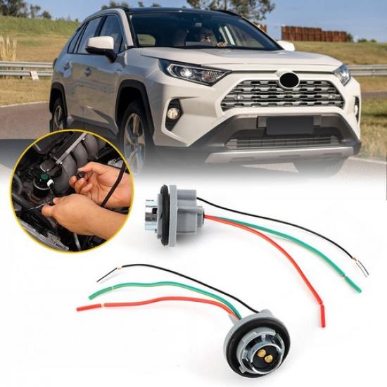 Universal Pigtail Wire Female Socket 1157 Harness U Two Front Turn Signal New EV