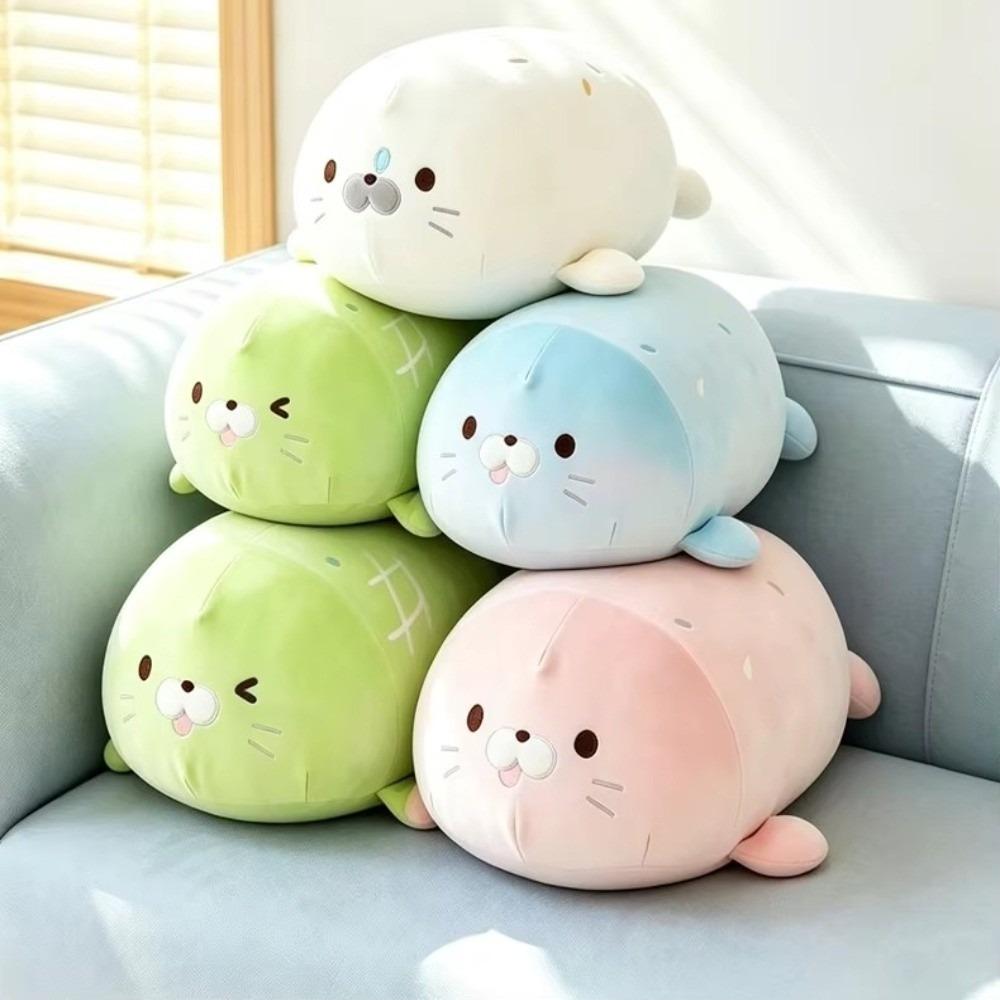 Very Soft Seal Plush Toy Filled Marine Animal Plush Toy Back Cushion Sea Lion Doll Sofa Bed