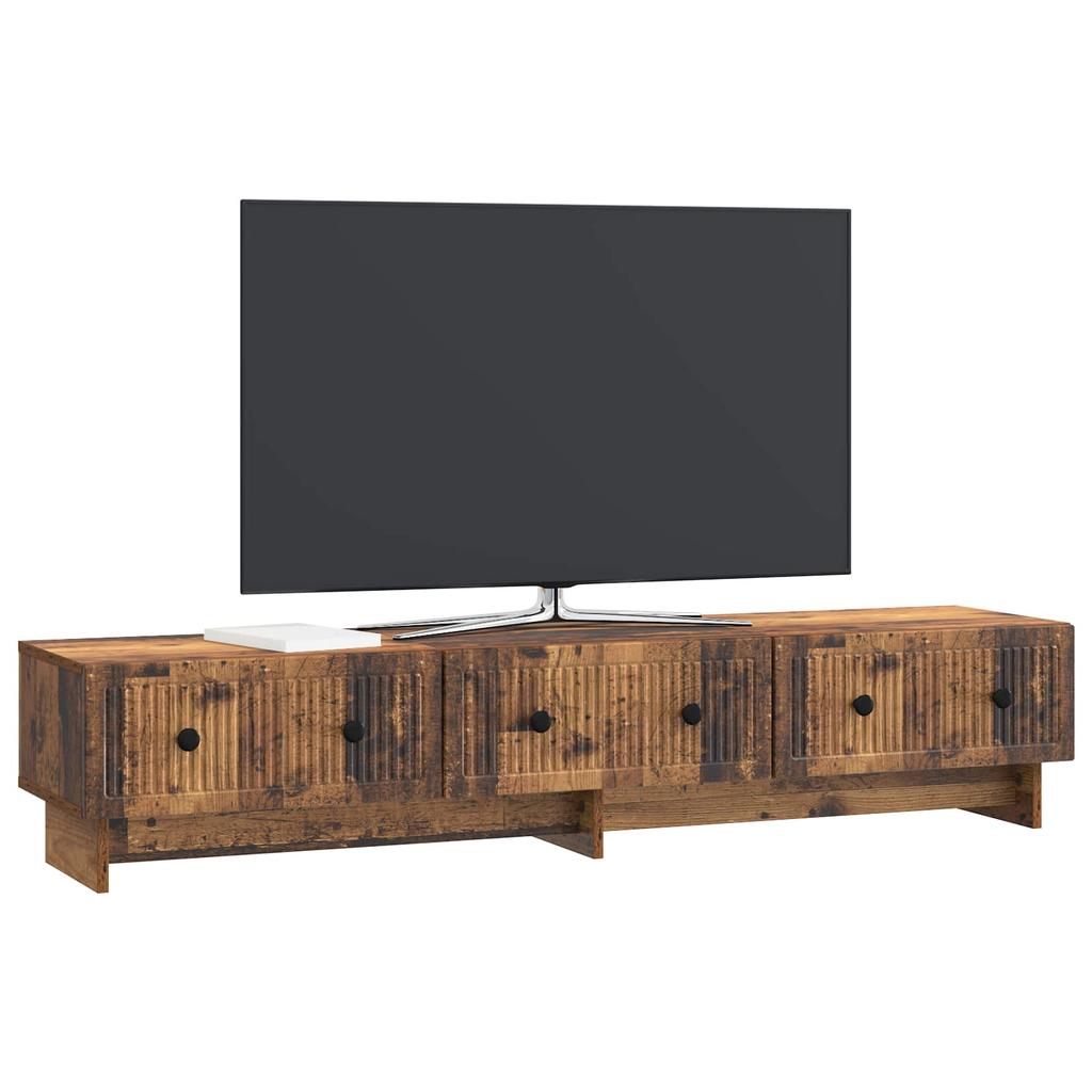 TV Cabinet Reclaimed Wood Look 147 x 34.5 x 30 cm Particleboard