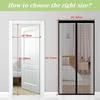 Multisize Anti-Mosquito Net Self-adhesive Anti-Mosquito Curtain Anti Bug Insect Mesh Net No Punching Automatic Closing Curtains
