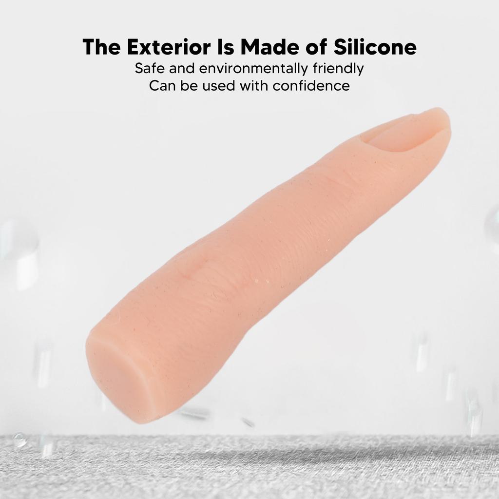 Fake Training Finger Nail Training Finger Bendable Flexible Silicone Practice Finger Model for Tattoo Acupuncture Practice