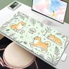 HD Print Gaming Mouse Pad Office Carpet Anti-slip Gamer Desk Mat PC Accessories Cute corgi Chai Dog Large size Cartoon Mousepad