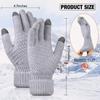 Frauen Männer Warme Winter Touchscreen Handschuhe Stretch Strick Fäustlinge Wolle Vollfinger Guantes Weibliche Häkeln Handschuh