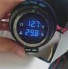 12V/24V LCD Voltmeter with Water Temp Gauge