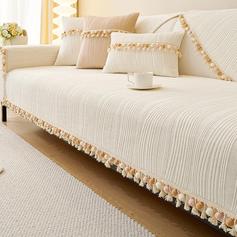 Простая подушка для дивана из молочного волокна, новинка зимы, нескользящий кожаный чехол для дивана, плюшевый утолщенный чехол для подушки, полотенце 70*70cm