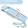 5 In 1 Multi Vegetable Slicer Feliator Blue Kitchen Cutter Multi Blade Julienne Slicer Vegetable Peeler