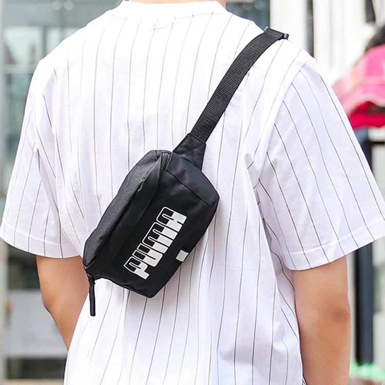 

New PUMA Polyester Sports Waist Bag Regular Unisex Black 075751-01 18.0*7.1*9.9CM