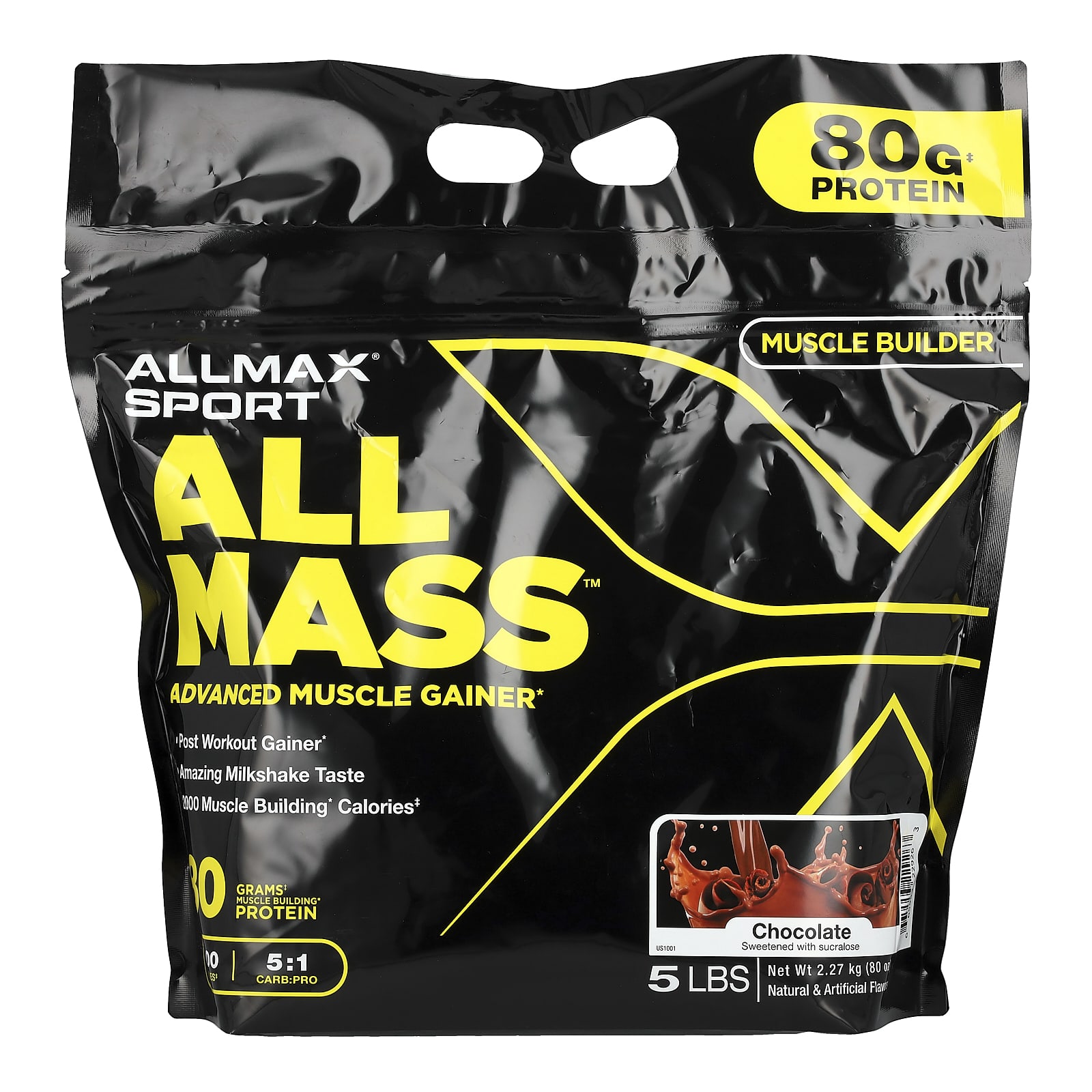 

Sport, Allmass™, Advanced Muscle Gainer, Chocolate, 2.27Kg(5Lbs)
