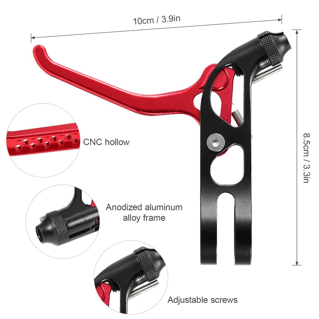 Cheap 2 Pcs Folding Bike V Brake Lever Aluminum Alloy Brake Lever Cnc