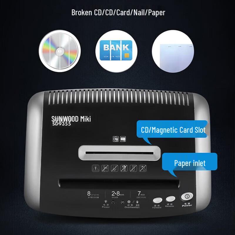 Sanmu SD9355 P-5 Micro-Cut Paper Shredder