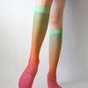 Romantic tiger Cotton candy knee stockings