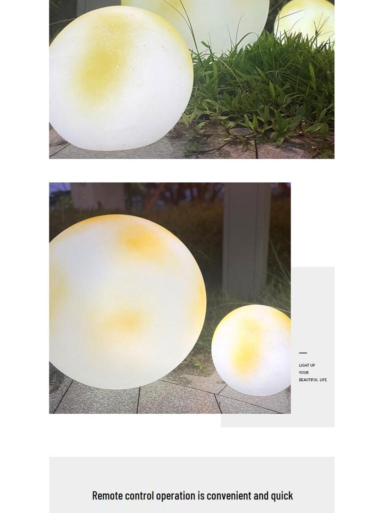 Solar-Powered Moon Lamp for Garden and Yard - Waterproof Decorative Outdoor Light