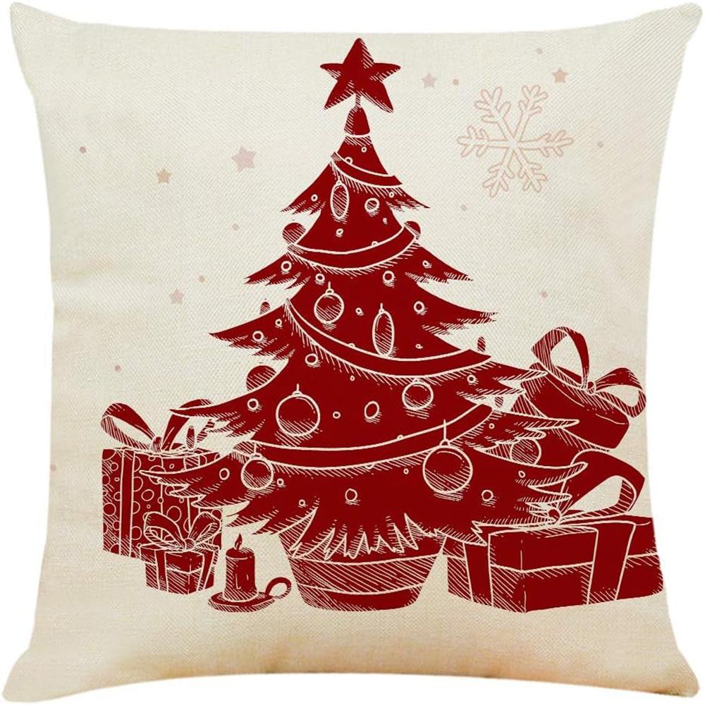 Festive Christmas Pillowcases: Reindeer, Tree, Ornaments & Santa Designs sofas, bedroom pillow covers, holiday gifts