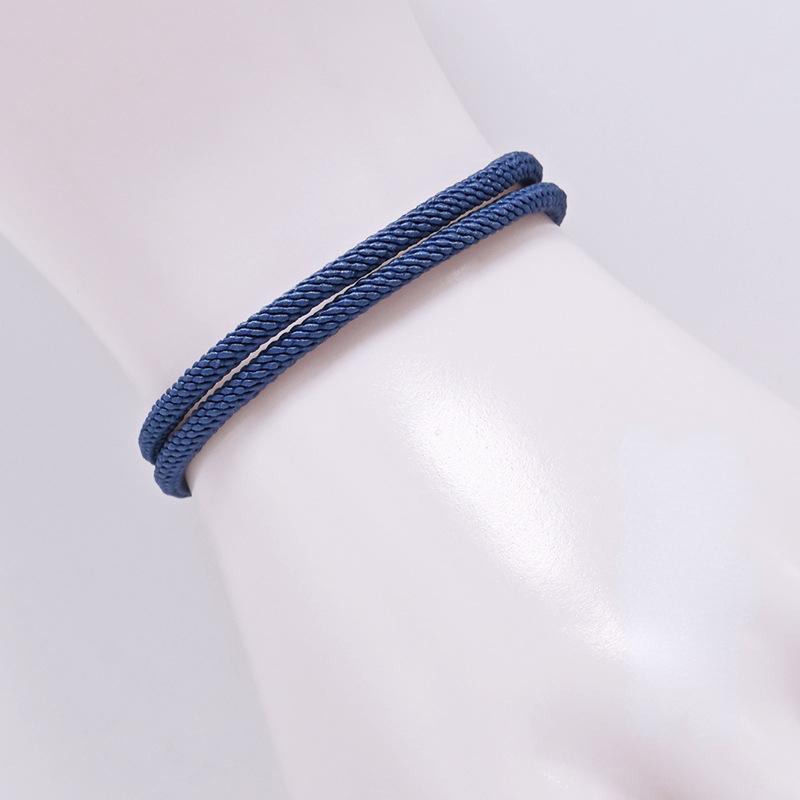 Meetvii Simple Milan Rope Bracelets Men Women Handmade Adjustable Red Thread Couple Bracelets Best Friend Gift Jewelry