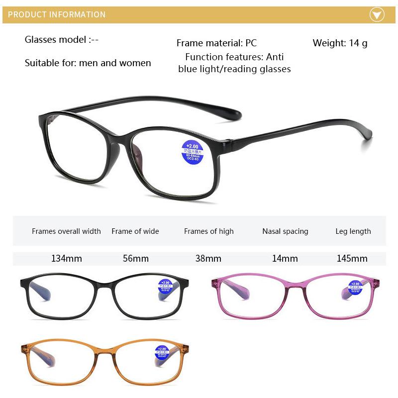 TR90 Ultralight Women Men Reading Glasses Retro Clear Lens Presbyopic Glasses Female Male Reader Eyewear +1.0 1.5 2.0 2.5