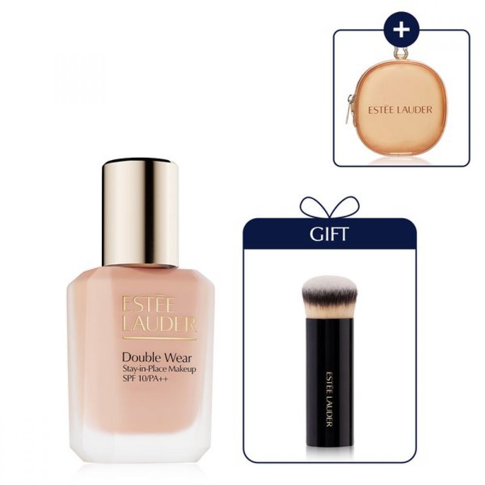 Est E laudEr nEw doublE wEar Foundation sEt  +mini Brush + kEychain Pouch 2W0 warm vanilla