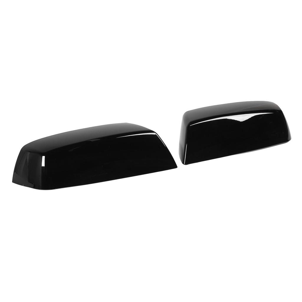 Pair of Rearview Side Mirror Cap Protective Easy Installation 22919758 for 2500 HD 3500 HD 2015 To 2019 Glossy Black