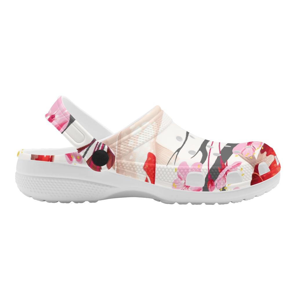 Men Women Allover Printed EVA Clogs Flexible Breathable Slip On Casual Shoes Flexible Soft Sole Summer Sandals Easy Daily Wear