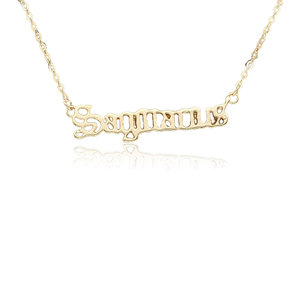 Английская Буква Изысканная Цепочка Дружба Шик Созвездия Тема Ins Подвеска Креативное Ожерелье Двенадцать Знаков Зодиака Украшения