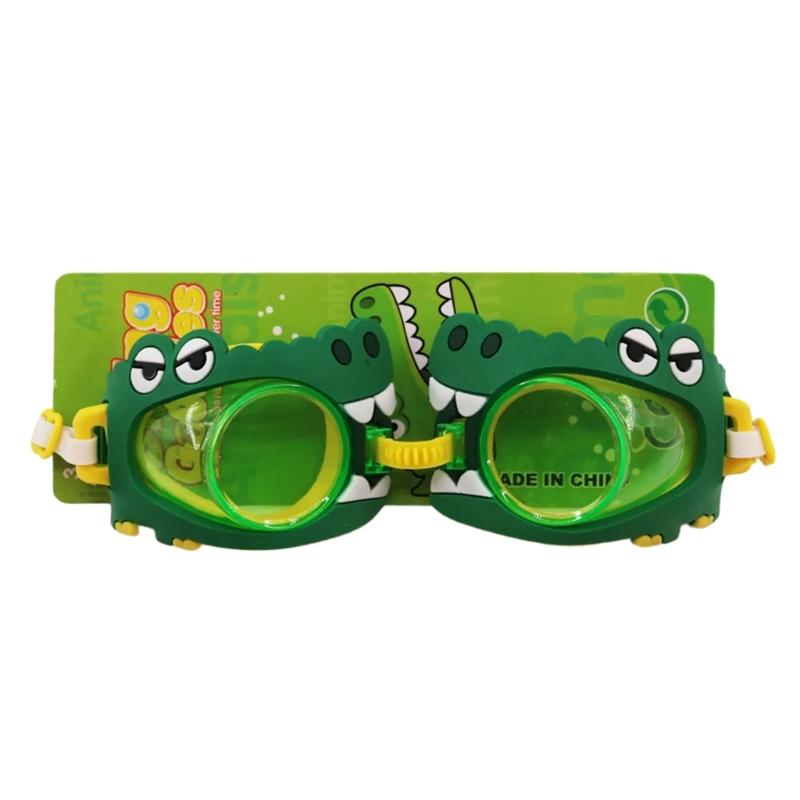 Kids AntiUV Swim Goggles Cartoon AntiFogs Toddlers Swim Glasses Adjustable Waterproofs Swimming Glasses for Boy Girls