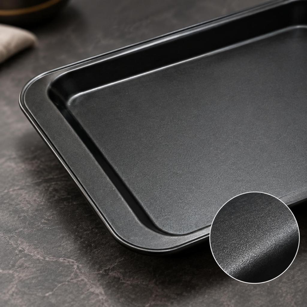 Rectangular Cooking Tray Compact Oven Pan Slim for Dessert Making