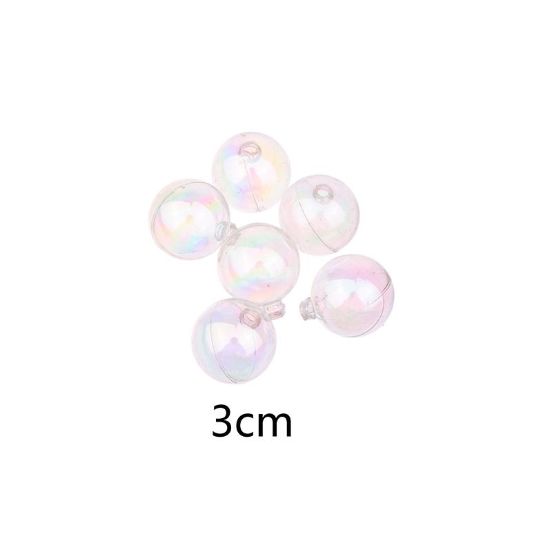 

6 шт. украшение для торта шар прозрачные лазеры рождественская елка свадебная вечеринка торт топпер для детского душа день рождения вечеринка A белый