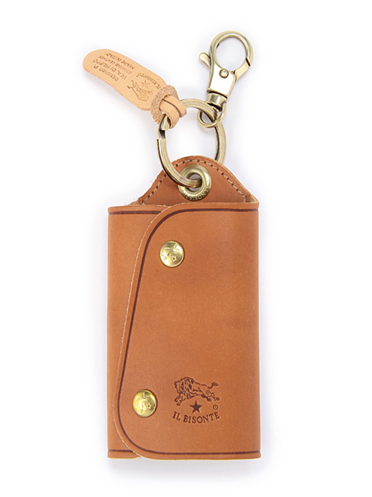 

Ключниця Шкіра Натуральна Шкіра Теляча Шкіра Унісекс Знебарвлений Коричневий Коричневий [IL BISONTE] Жіноча Чоловіча