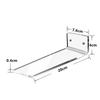 A34R 12 Pack Acrylic Floating Sneaker Shelves Clear Shoe Display Stand Room Decor For Display Collectible Shoe&Sneaker