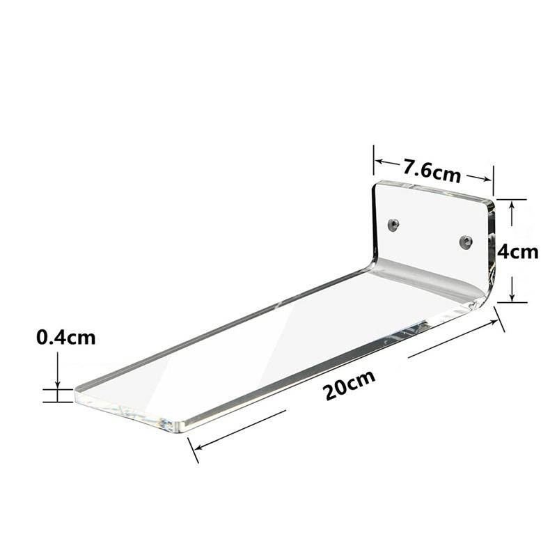 A34R 12 Pack Acrylic Floating Sneaker Shelves Clear Shoe Display Stand Room Decor For Display Collectible Shoe&Sneaker