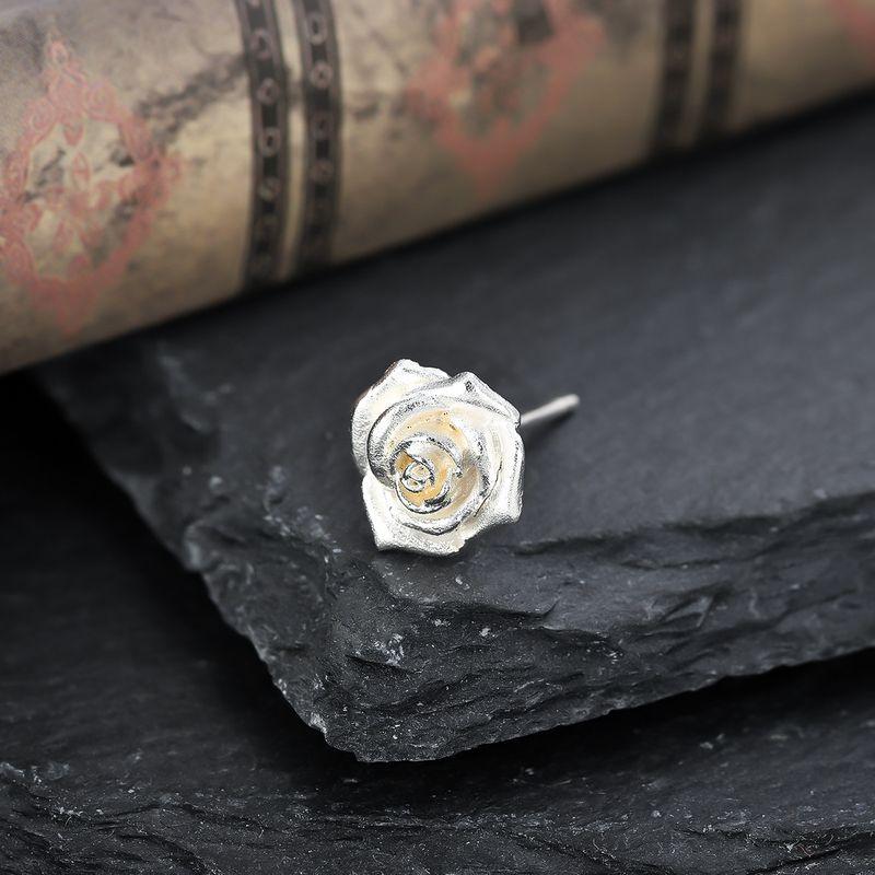 Rose Stud Earrings for Men Fashion Artsy Retro Fashion Ear Bone Stud Trending Earrings Classy Women Easiest for Match Jewelry Gift
