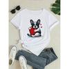 European size Women's Casual Short Sleeve Round Neck T-Shirt Suitable for Spring Summer Fall - Soft Stretch Blouse