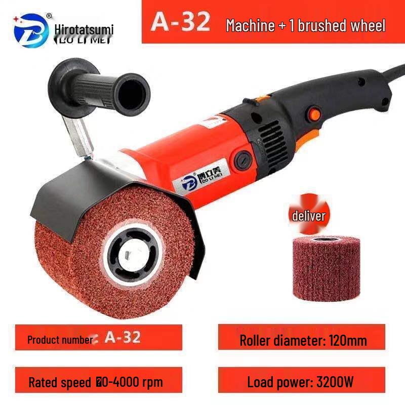Hot Selling Stainless Steel Handheld Electric Polisher: Rust Remover & Mirror Surface Metal/Wood Wire Drawing Machine