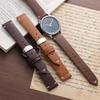 Quick Release Stitching Cowhide Strap for Omega 18 20 22mm Wrist Bracelet for Seiko Vintage Leather Watch Band Butterfly Buckle
